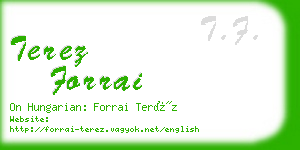 terez forrai business card